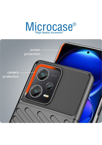 Xiaomi Redmi Note 12 Pro Plus Global Thunder Serisi Darbeye Dayanıklı Silikon Kılıf AL3421 modelleri