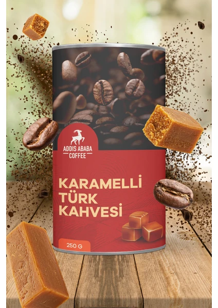 Addis Ababa Coffee Coffee Karamelli Aromalı Türk Kahvesi 250 gr