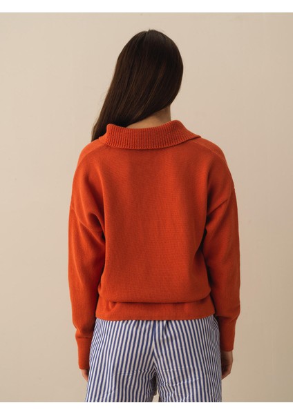 Pamuk Oversize Polo Kazak