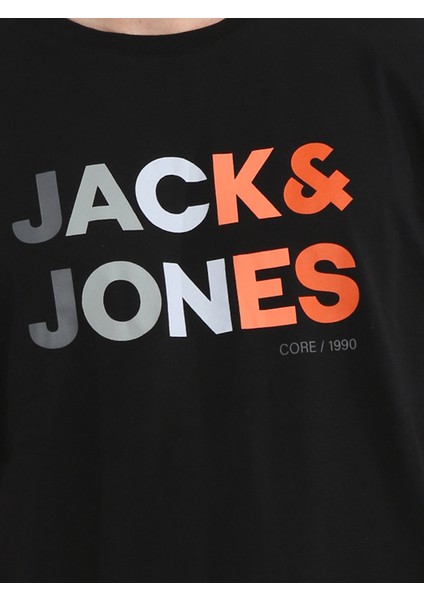 Jack & Jones Renk Geçişli Logo Baskılı Tişört- Forest