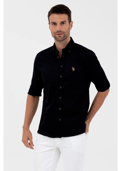 Slim Fit Uzun Kollu Siyah Erkek Gömlek 157169510 fiyatları