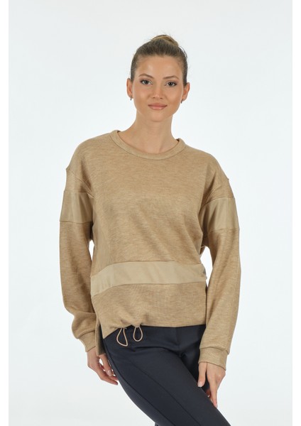 Minimalist Oversize Uzun Kol Kadın Sweatshirt - Rahat ve Şık