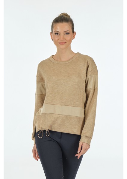 Minimalist Oversize Uzun Kol Kadın Sweatshirt - Rahat ve Şık fiyatları