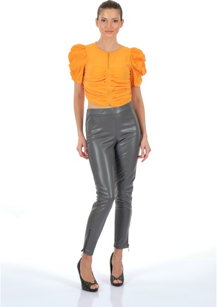 Minimalist Deri Tayt - Günlük & Gece - Slim Fit