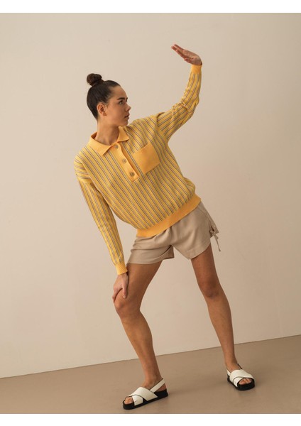 Pamuk Oversize Polo Kazak