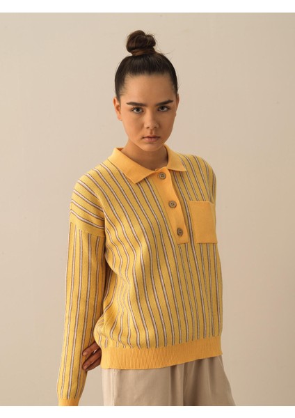 Pamuk Oversize Polo Kazak