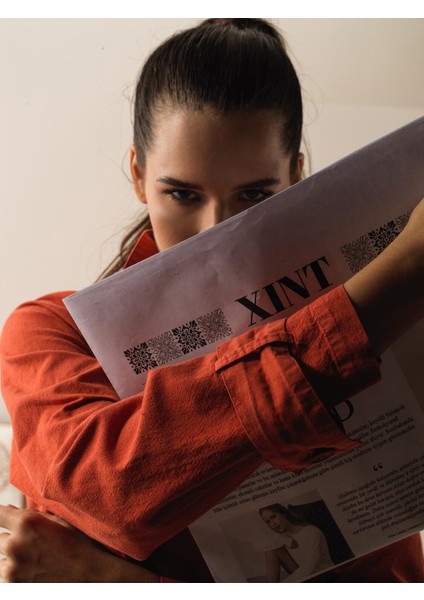 Pamuk Keten Karışımlı Oversize Trençkot