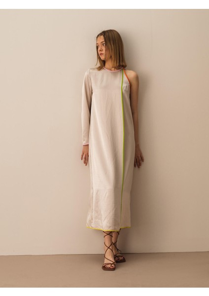 Regular Fit Saten Elbise