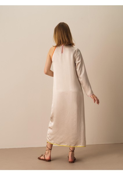 Regular Fit Saten Elbise