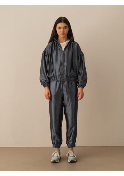 Oversize Fermuarlı Ceket