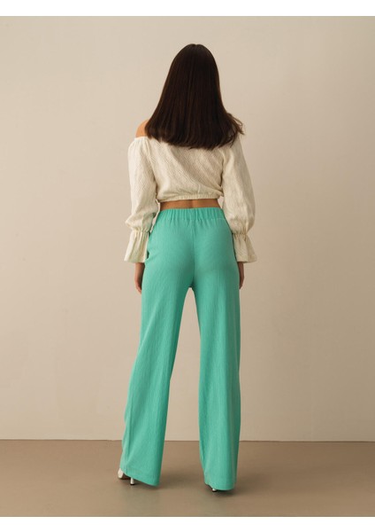 Regular Fit Geniş Paça Pantolon