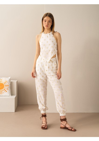 Regular Fit Desenli Pantolon