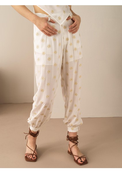 Regular Fit Desenli Pantolon