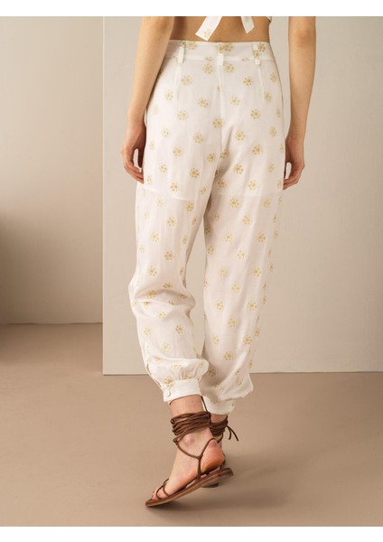 Regular Fit Desenli Pantolon