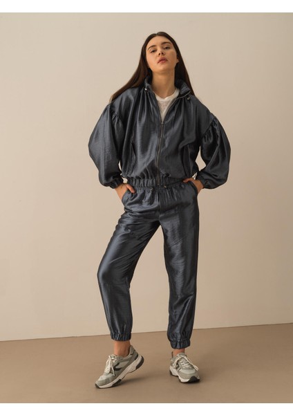 Oversize Beli Lastikli Pantolon