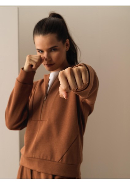 Pamuklu Oversize Sweatshirt indirimleri
