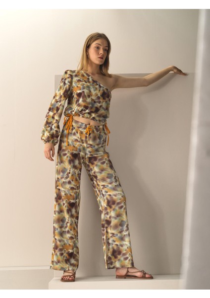 Regular Fit Desenli Pantolon