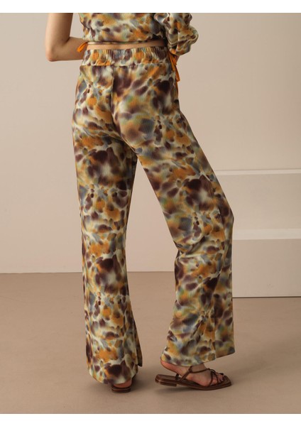 Regular Fit Desenli Pantolon