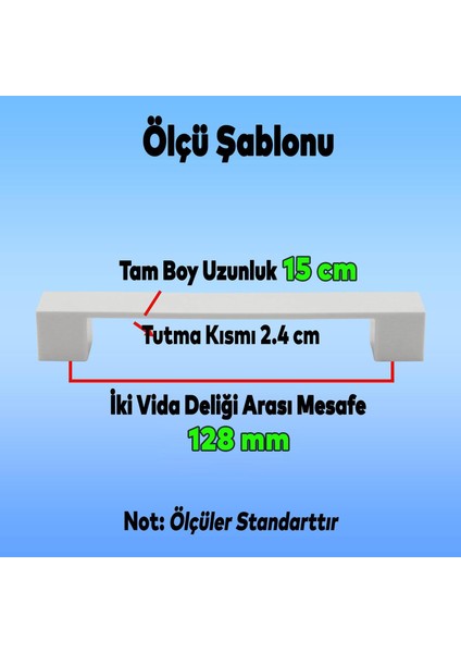 Mobilya Çekmece Mutfak Dolap Kapak Kulpu Kulbu 128 mm Beyaz Sert Plastik Kulp fiyatları