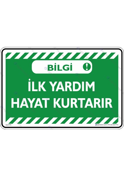Ilk Yardım Hayat Kurtarır/25x35cm/Etiket