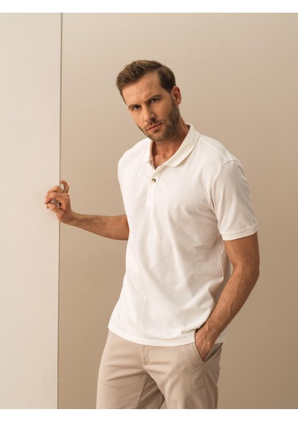 Pamuk Regular Fit Basic Polo Tişört