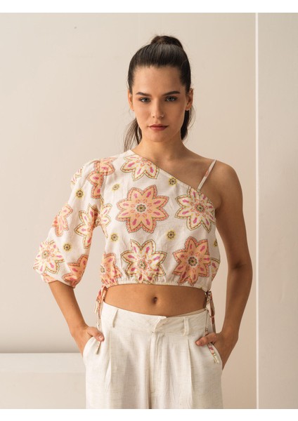Regular Fit Desenli Bluz