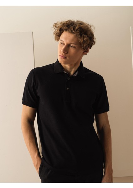 Pamuklu Slim Fit Polo Tişört