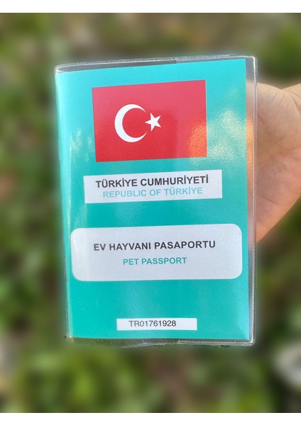 Şeffaf Pet Pasaport Kabı Kılıfı Su Geçirmez Evcil Hayvan Pasaport Kılıfı