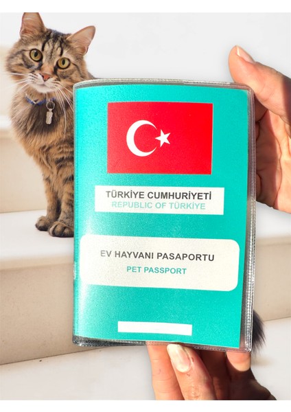 Şeffaf Pet Pasaport Kabı Kılıfı Su Geçirmez Evcil Hayvan Pasaport Kılıfı