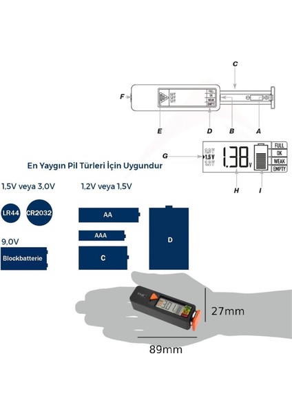 98.1126.01 Pil Doluluk Ölçüm Cihazı indirimleri