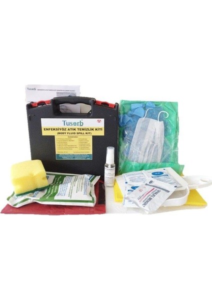 Enfeksiyöz Atık Temizlik Kiti (Tek Kullanım) (Body Fluid Spill Kit