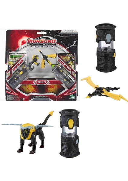 Monsuno, Lisanslı Driftblade - Blackbullet Figürleri, Fırlatma Kapsülleri ve 2 Oyun Kartı