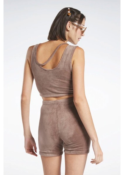 cl Wde Plush Tank Kahverengi Kadın Atlet fiyatları