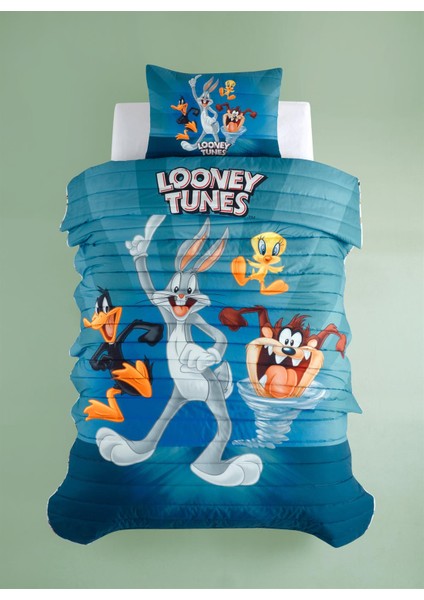 LOONEY TUNES Pamuk Tek Kişilik Yatak Örtüsü Seti