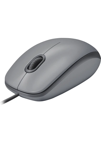 M110 Sessiz Tam Boyutlu Kablolu Usb-A Bağlantılı Optik Mouse - Gri