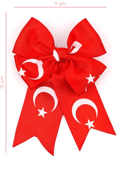 Kırmızı Ay Yıldızlı Kız Çocuk Klips Toka fırsatları