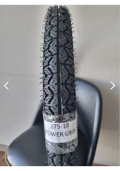 275-18 Tt(Tubetype) Motosiklet Lastiği Power Grip