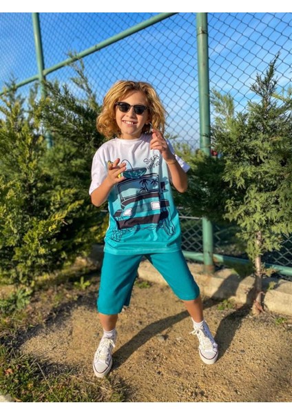 Erkek Çocuk Surf Up Dude Kaprili Alt Üst Takım