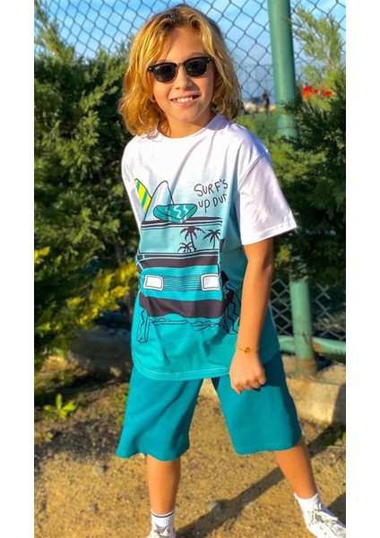 Erkek Çocuk Surf Up Dude Kaprili Alt Üst Takım