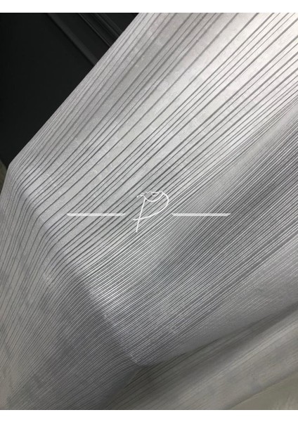 Tül Perde Çizgili Maltepe Desen Pilesiz Düz Dikim modelleri