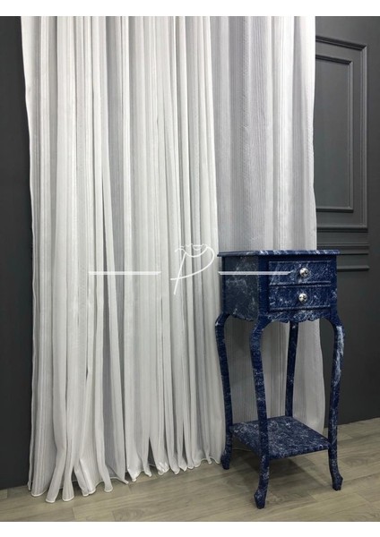 Tül Perde Çizgili Maltepe Desen Pilesiz Düz Dikim indirimleri