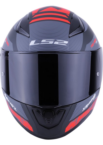 Rapıd Xtreet Mat Siyah-Kırmızı Kask Siyah Cam