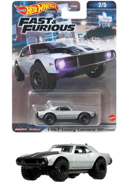 Fast-Furious Premium Araba 1967 Chevy Camaro Offroad HNW46-HNW47
