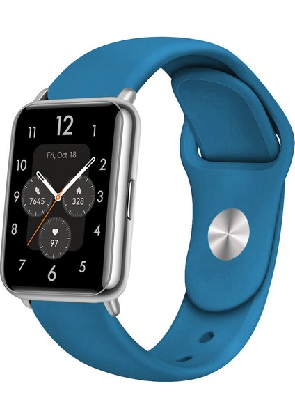 Huawei Watch Fit 2 Uyumlu A+ Kalite Klasik/spor Jel Silikon Kordon
