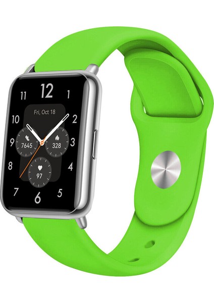 Huawei Watch Fit 2 Uyumlu A+ Kalite Klasik/spor Jel Silikon Kordon