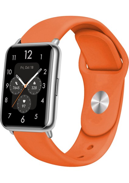Huawei Watch Fit 2 Uyumlu A+ Kalite Klasik/spor Jel Silikon Kordon