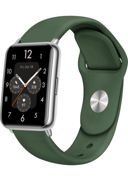 Huawei Watch Fit 2 Uyumlu A+ Kalite Klasik/spor Jel Silikon Kordon