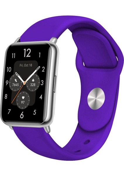 Huawei Watch Fit 2 Uyumlu A+ Kalite Klasik/spor Jel Silikon Kordon