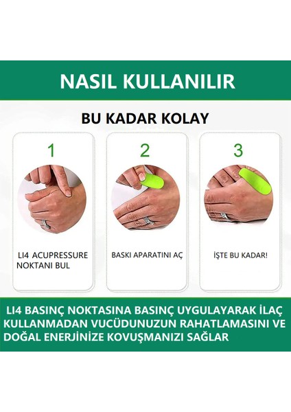 Acupressure Geleneksel Çin Masaj Aleti 1 Adet Yeşil