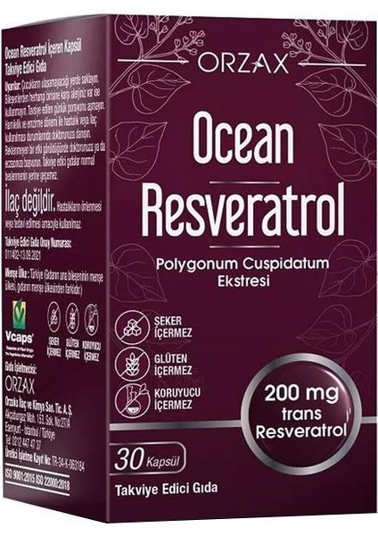 Resveratrol 200 mg 30 Kapsül